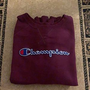*Champion* Maroon Crewneck